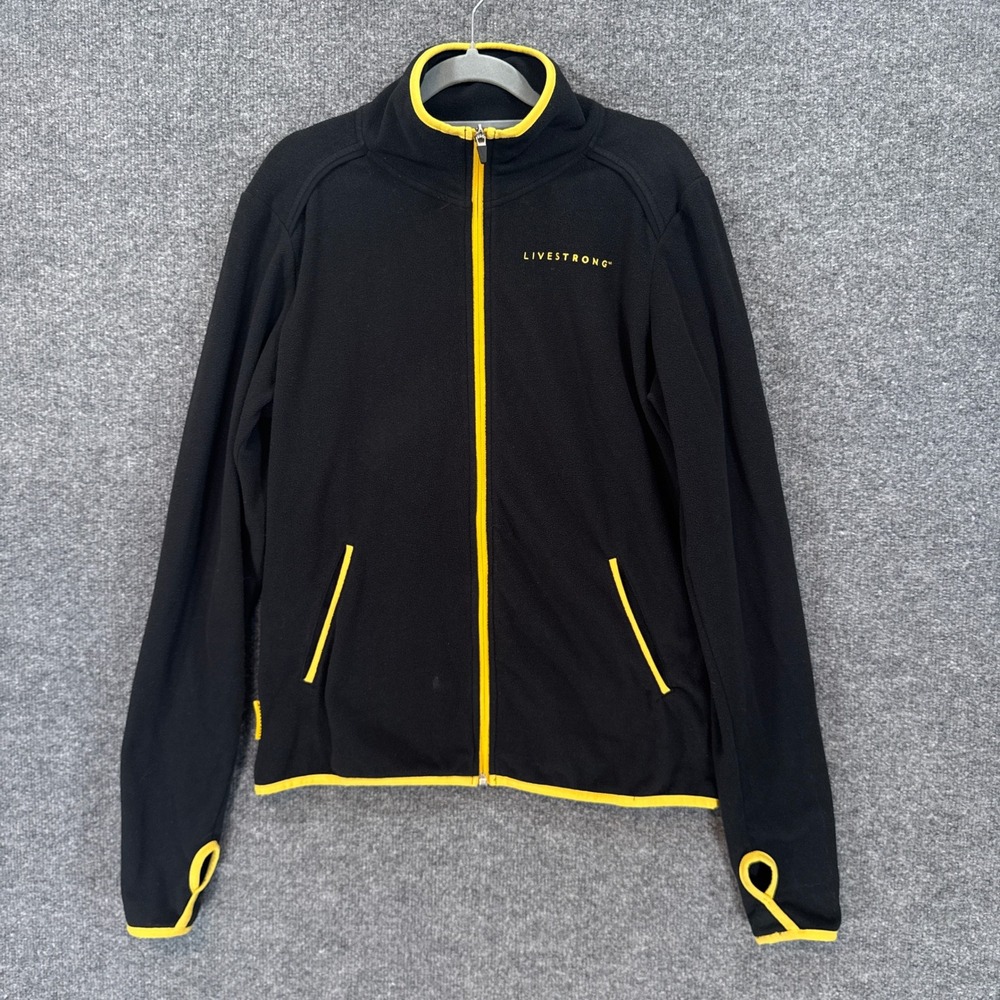 Nike Lovestrong Fleece Womens Medium Black Vintage Full Zip Thumbhole Athletic